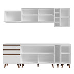 Armário de Cozinha Completa 235cm Branco Reims Madesa 01