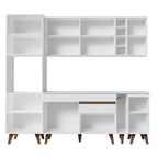 Armário de Cozinha Completa 235cm Branco Reims Madesa 02