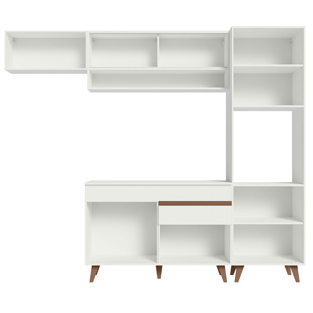 Armário de Cozinha Completa 250cm Branco Reims Madesa 04