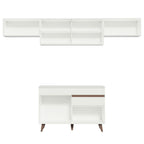 Armário de Cozinha Compacta Reims 260cm Branco Reims Madesa 03