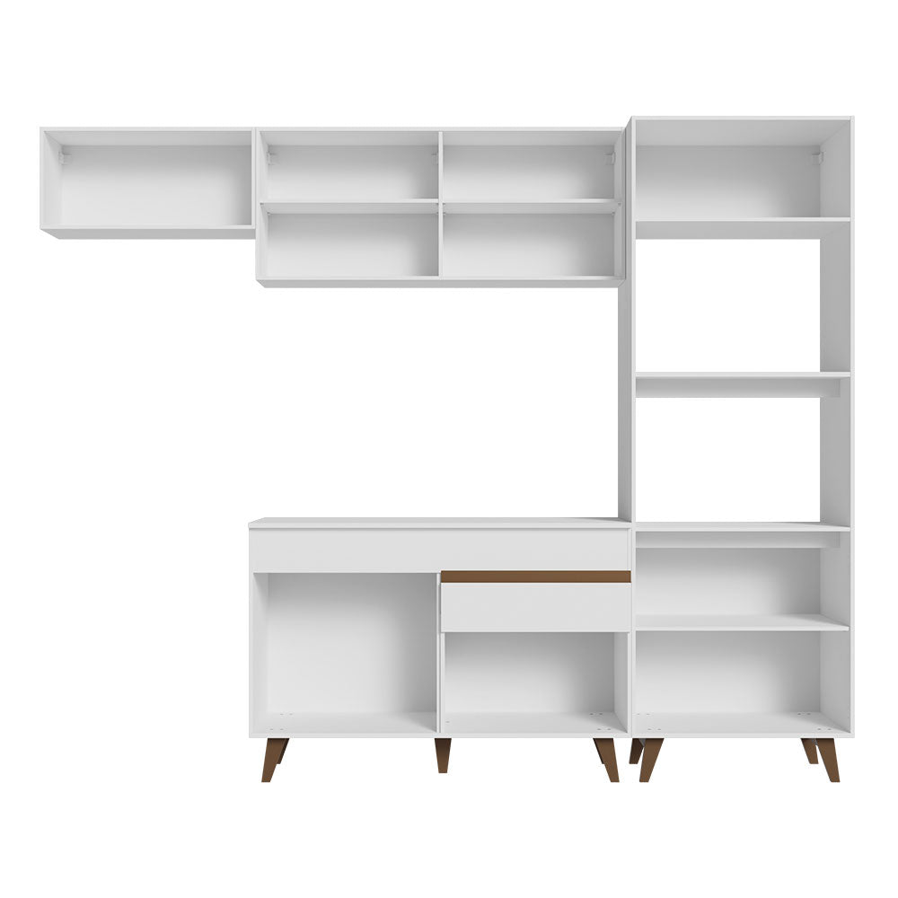 Armário de Cozinha Completa 260cm Branco Reims Madesa 08