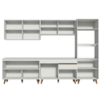 Armário de Cozinha Completa 310cm Branco Reims Madesa 01