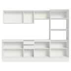 Armário de Cozinha Completa 100% MDF 250 cm Branco Smart Madesa 02