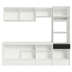 Armário de Cozinha Completa 240cm Branco/Preto Topazio Madesa 05