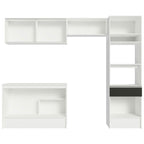 Armário de Cozinha Completa 260cm Branco/Preto Diamante Madesa 02
