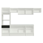Armário de Cozinha Completa 300cm Branco/Preto Diamante Madesa 02