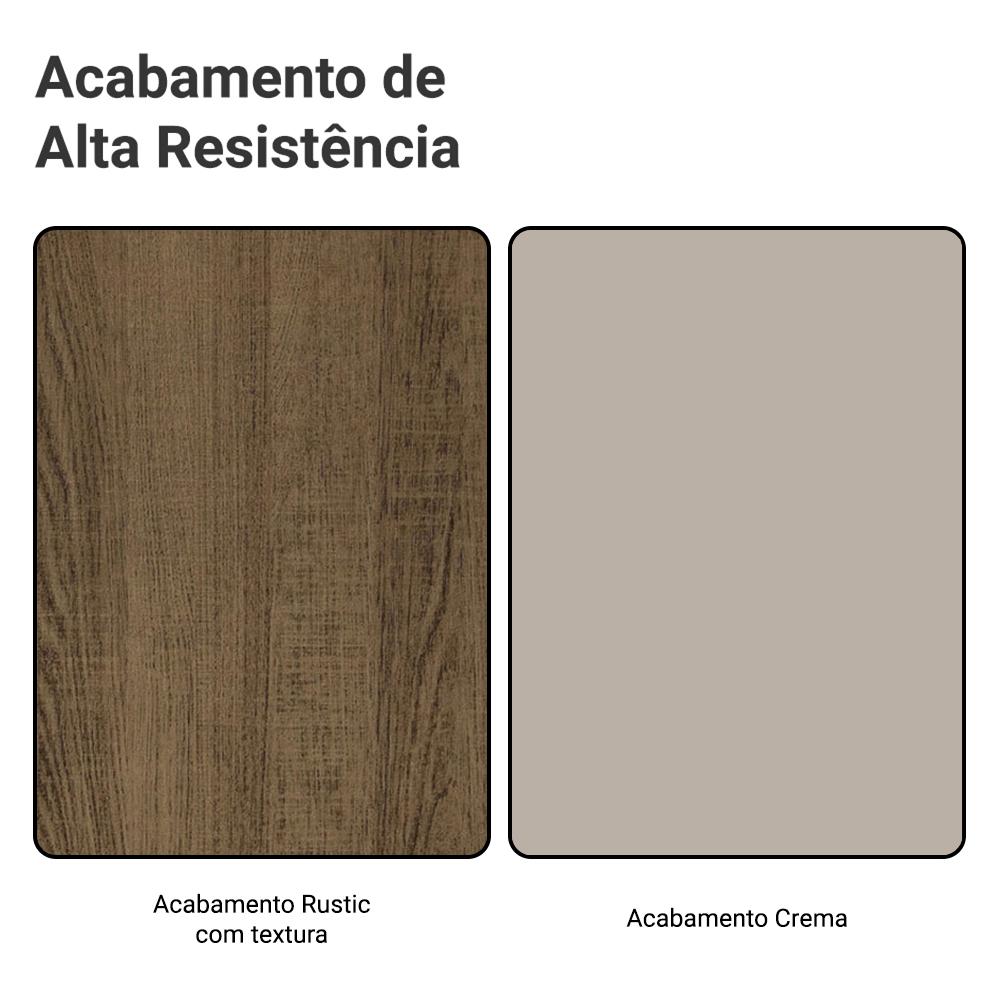 Armário de Cozinha Completa 270 cm Rustic/Crema Vik Madesa 07