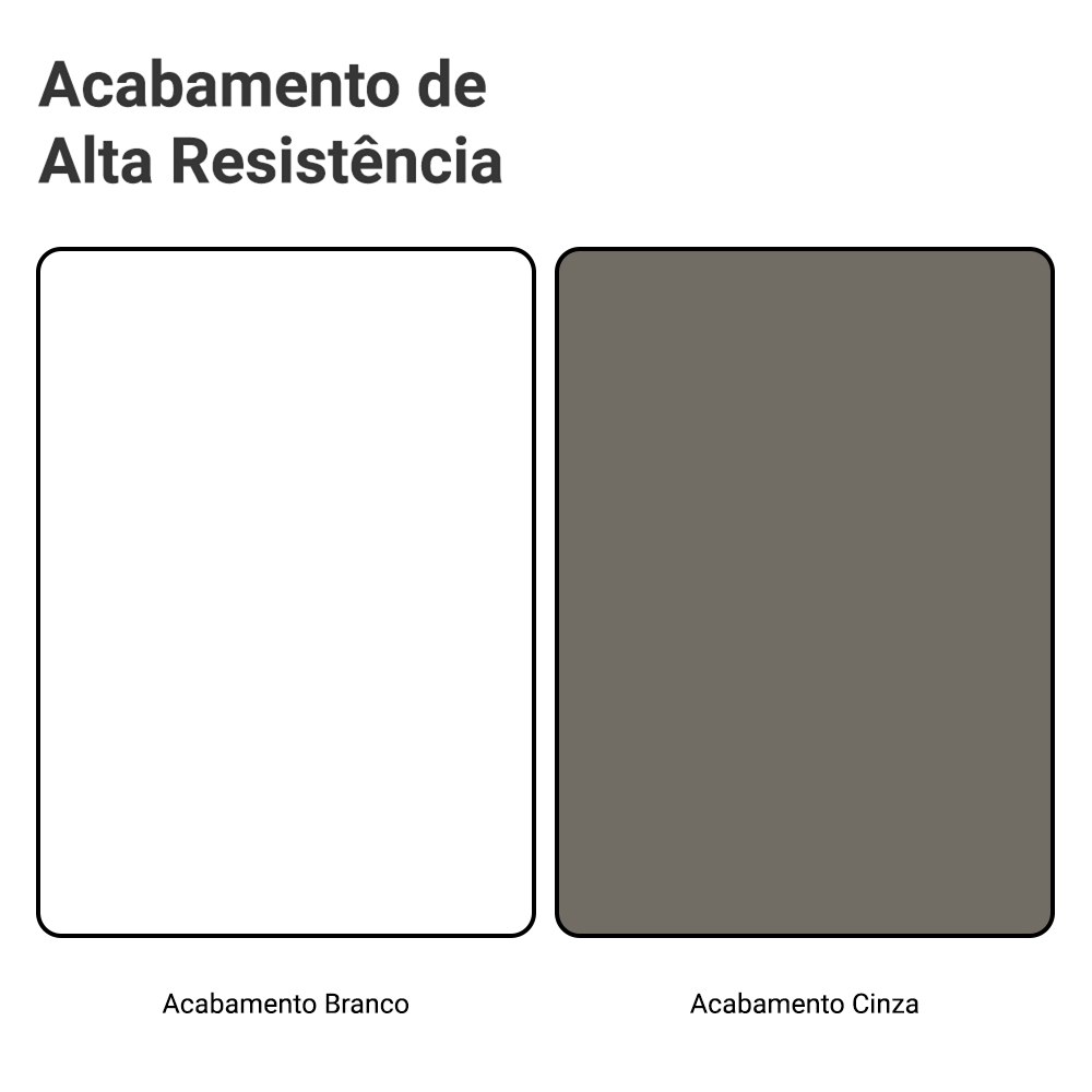 Armário de Cozinha Completa 270 cm Branco/Cinza Vik Madesa 07
