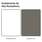 Armário de Cozinha Completa 270 cm Branco/Cinza Vik Madesa 07