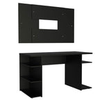 Mesa para Computador Gamer Madesa 9409 e Painel para TV até 58 Polegadas Preto