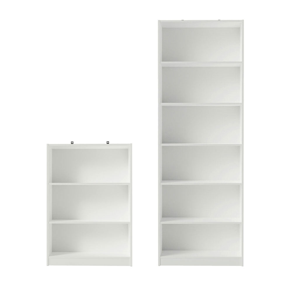 Kit Madesa Estante Livreiro 6908 + Estante Livreiro 6907 Branco
