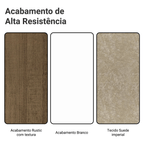 Conjunto Sala de Jantar Tampo de Madeira 6 Cadeiras Rustic/Branco/Imperial Hortelã Madesa