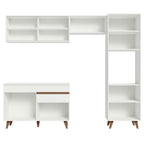 Armário de Cozinha Completa 250cm Branco Reims Madesa XA03