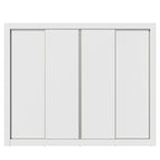 Guarda-Roupa Casal Madesa Montana 4 Portas de Correr Branco