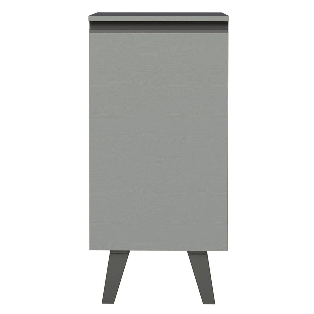 Balcão 40 cm 1 Porta Com Pés Cinza Nice Madesa