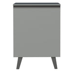 Balcão 60 cm 1 Porta Com Pés Cinza Nice Madesa