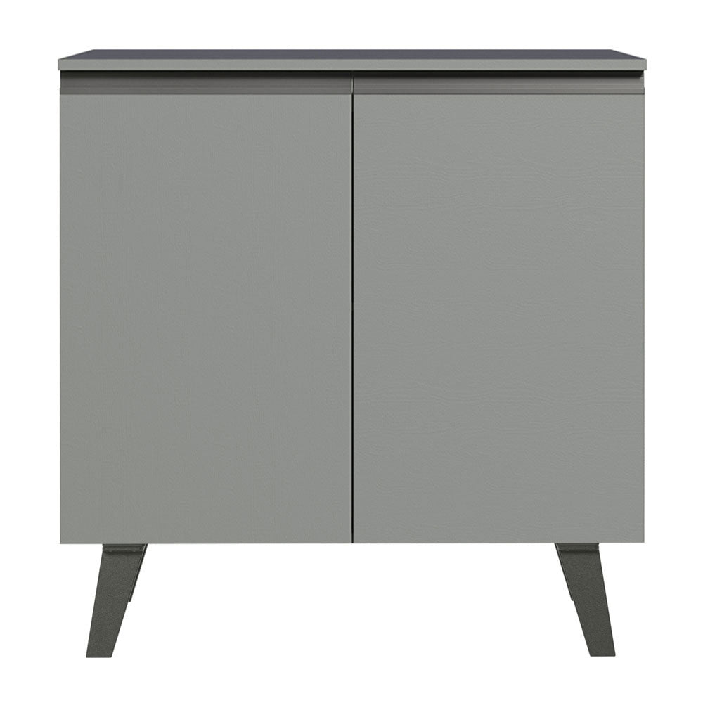 Balcão 80 cm 2 Portas Com Pés Cinza Nice Madesa