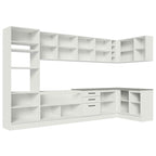 Armário de Cozinha Planejada de Canto 499cm Branco Agata Madesa 01