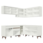 Armário de Cozinha Completa de Canto 382cm Branco Reims Madesa 01