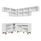 Armário de Cozinha Completa de Canto 402cm Branco Reims Madesa 03