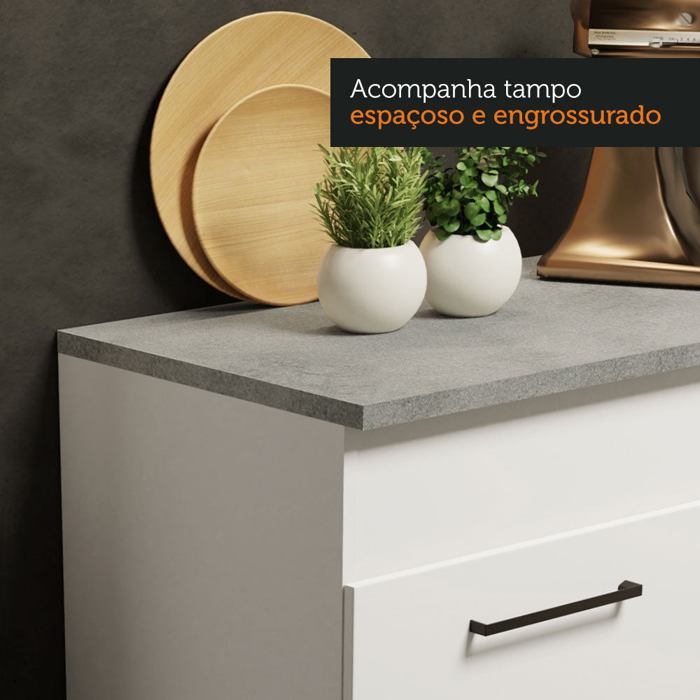 Armário de Cozinha Compacta 150cm Branco Agata Madesa 01