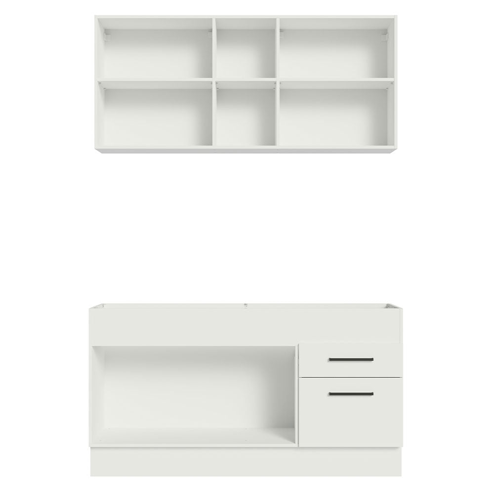 Armário de Cozinha Compacta 150cm Branco Agata Madesa 02