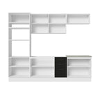 Armário de Cozinha Completa 270cm Branco/Preto Agata Madesa 01