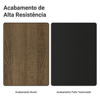 Armário de Cozinha Completa 270 cm Rustic/Preto Agata Madesa 12