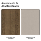 Armário de Cozinha Completa 270 cm Rustic/Crema Agata Madesa 12