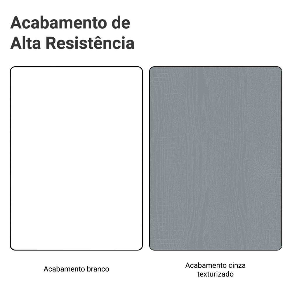 Armário de Cozinha Completa 270 cm Branco/Cinza Agata Madesa 12