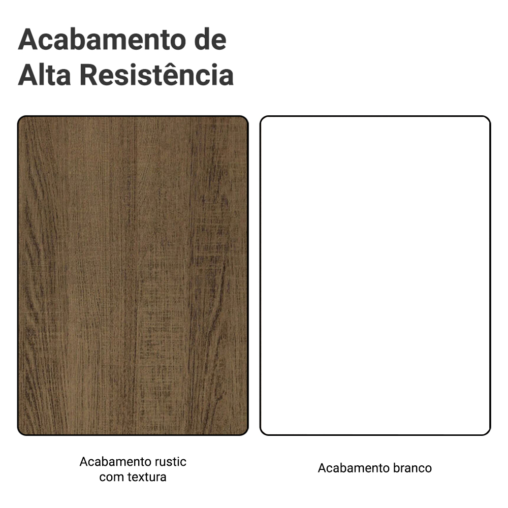 Armário de Cozinha Completa 270 cm Rustic/Branco Agata Madesa 12