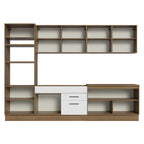 Armário de Cozinha Completa 310cm Rustic/Branco Agata Madesa 02