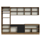 Armário de Cozinha Completa 310cm Rustic/Preto Agata Madesa 02