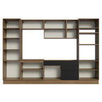 Armário de Cozinha Completa 330cm Rustic/Preto Agata Madesa 02