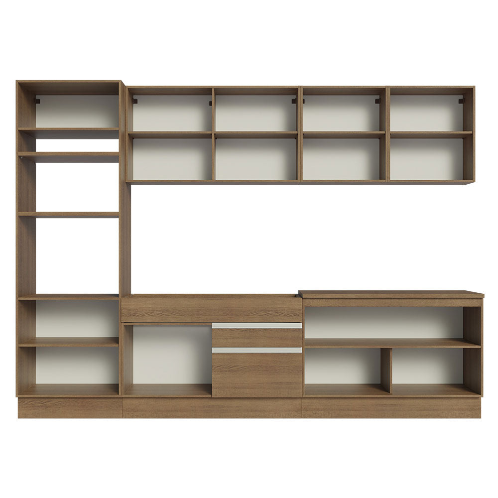 Armário de Cozinha Completa 310cm Rustic Glamy Madesa 02