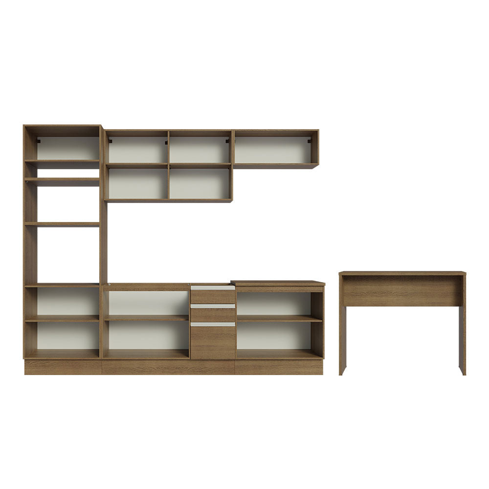 Armário de Cozinha Completa 315cm Rustic Glamy Madesa 02