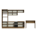 Armário de Cozinha Completa 315cm Rustic/Preto Glamy Madesa 02
