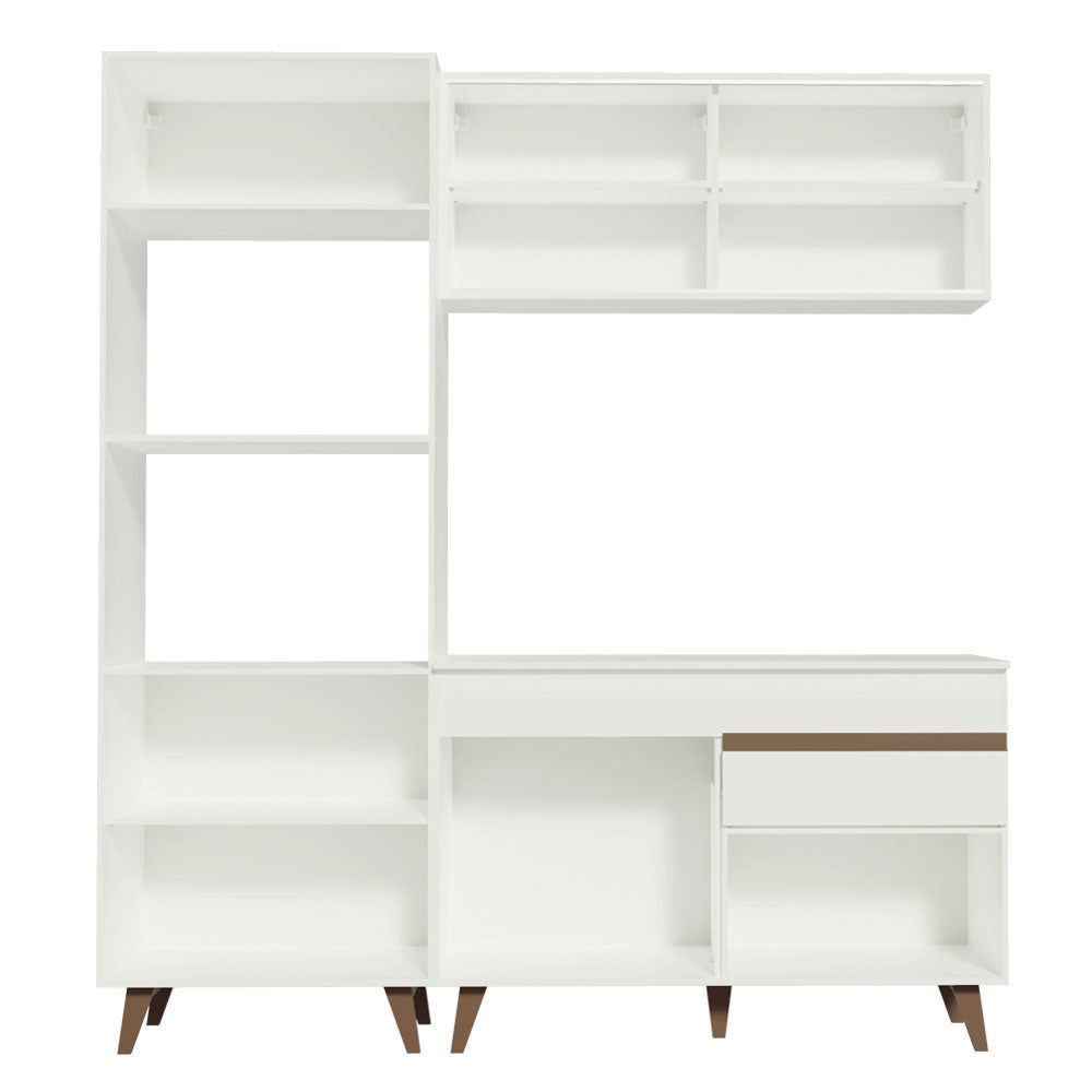 Armário de Cozinha Compacta 190cm Branco Reims Madesa 02