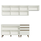 Armário de Cozinha Completa 250cm Branco Reims Madesa 02