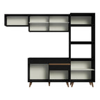 Armário de Cozinha Completa 260cm Preto Reims Madesa 08