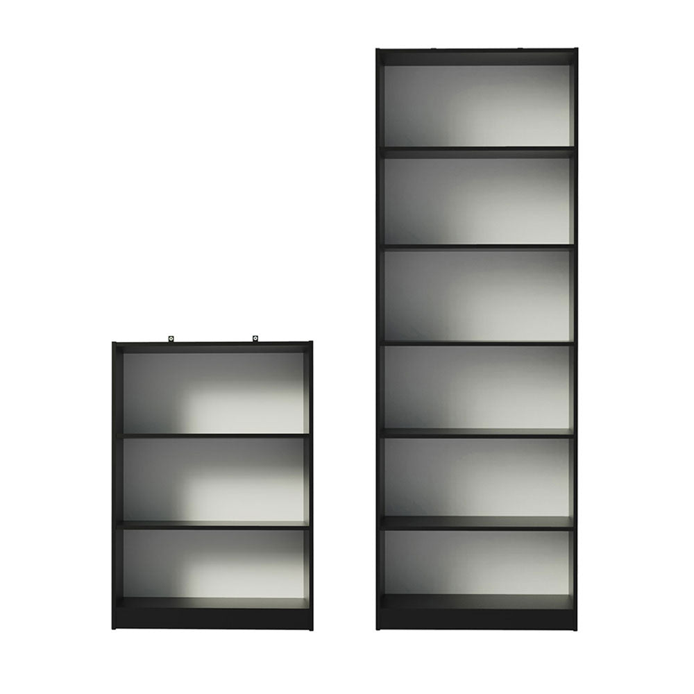 Kit Madesa Estante Livreiro 6908 + Estante Livreiro 6907 Preto