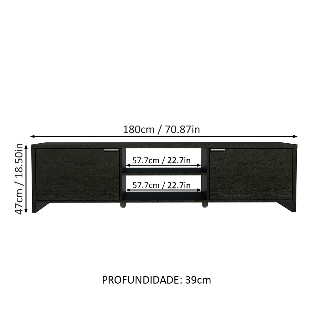 Rack para TV até 80 Polegadas Preto Madesa