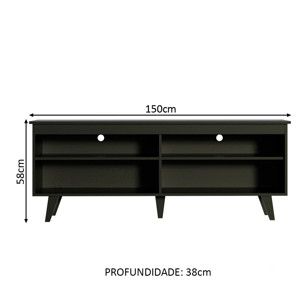 Rack para TV até 65 Polegadas Preto Madesa