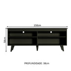 Rack para TV até 65 Polegadas Preto Madesa