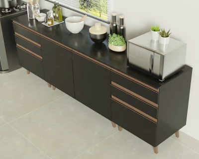 Balcões de cozinha e gabinetes