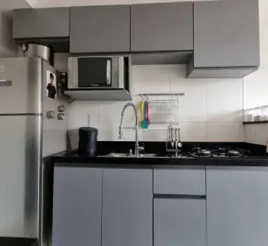 Ambiente com cozinha planejada Madesa