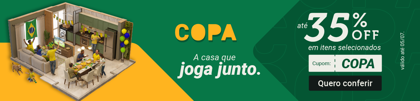 COPA DO MUNDO MADESA 2026 - A casa que joga junto. Prepare a sua casa para a Copa do Mundo 2026 com a Madesa - Aproveite os descontos de até 35% em itens selecionados para transformar a sua casa no palco perfeito para receber toda a torcida com conforto e viver cada lance com intensidade de uma Copa do Mundo sem sair de casa. Confira as ofertas para a Copa. Utilize o cupom: COPA.