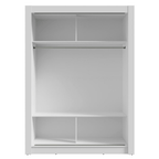 Guarda-Roupa Solteiro 2 Portas de Correr Branco Denver Madesa