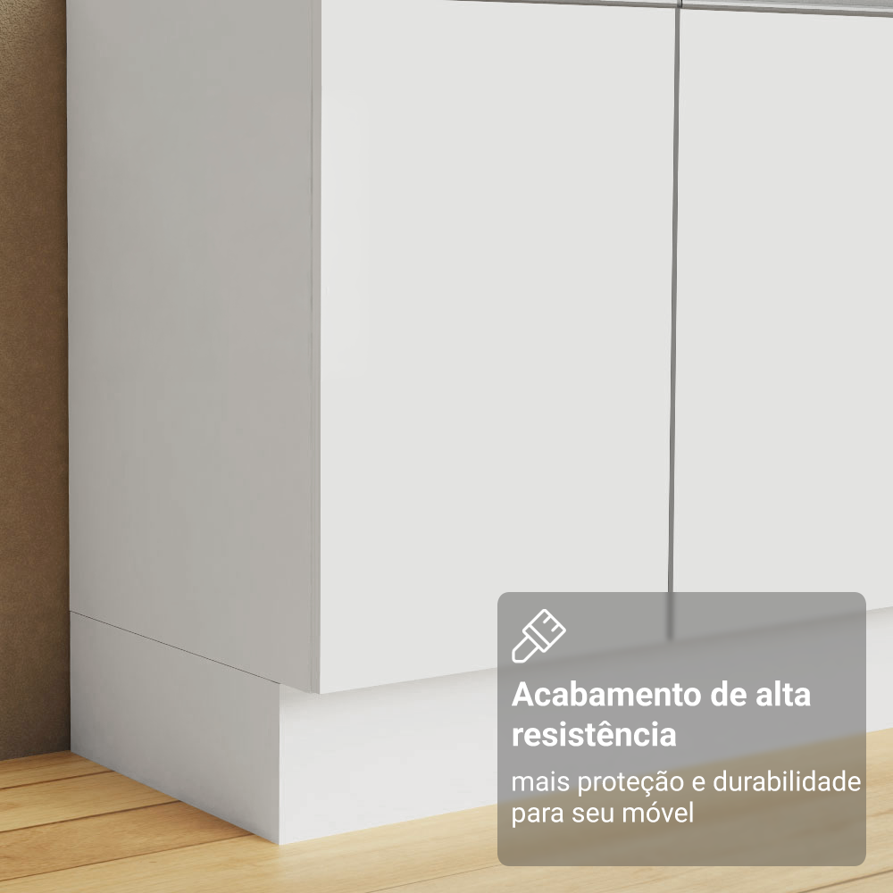 Torre Quente Para 2 Fornos 100% MDF Branco Smart Madesa