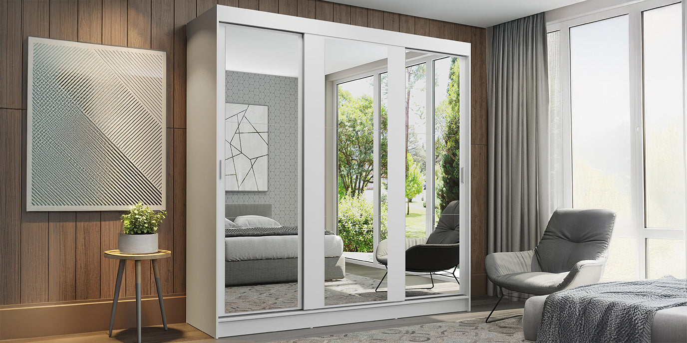 Guarda-Roupa Casal Reno Madesa: Rustic e Branco